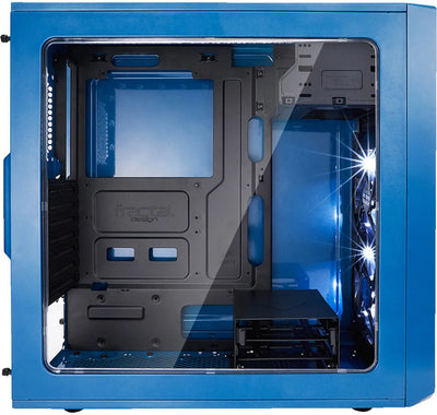 Boîtier PC Fractal Design Focus G Bleu avec panneau latéral transparent et éclairage interne