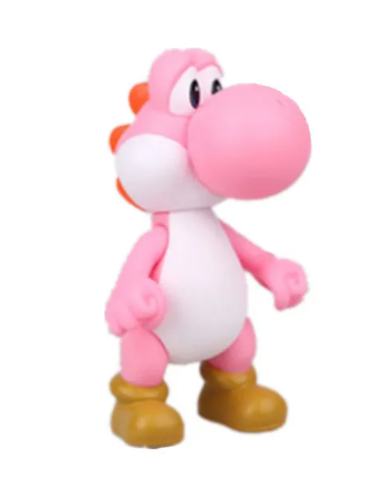 Figurine Super Mario Bros- Yoshi Rose - 15 cm image 0