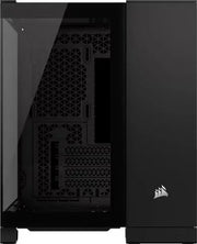 Boîtier PC Corsair 2500X NOIR noir avec panneau latéral transparent et découpes géométriques