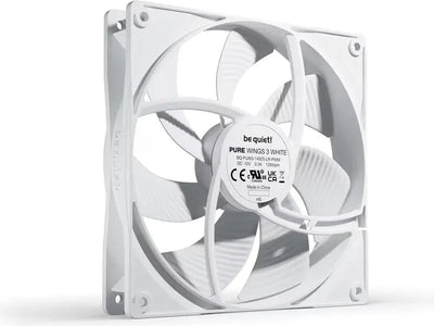 Ventilateur be quiet! Pure Wings 3 14cm blanc à haute vitesse PWM, design minimaliste