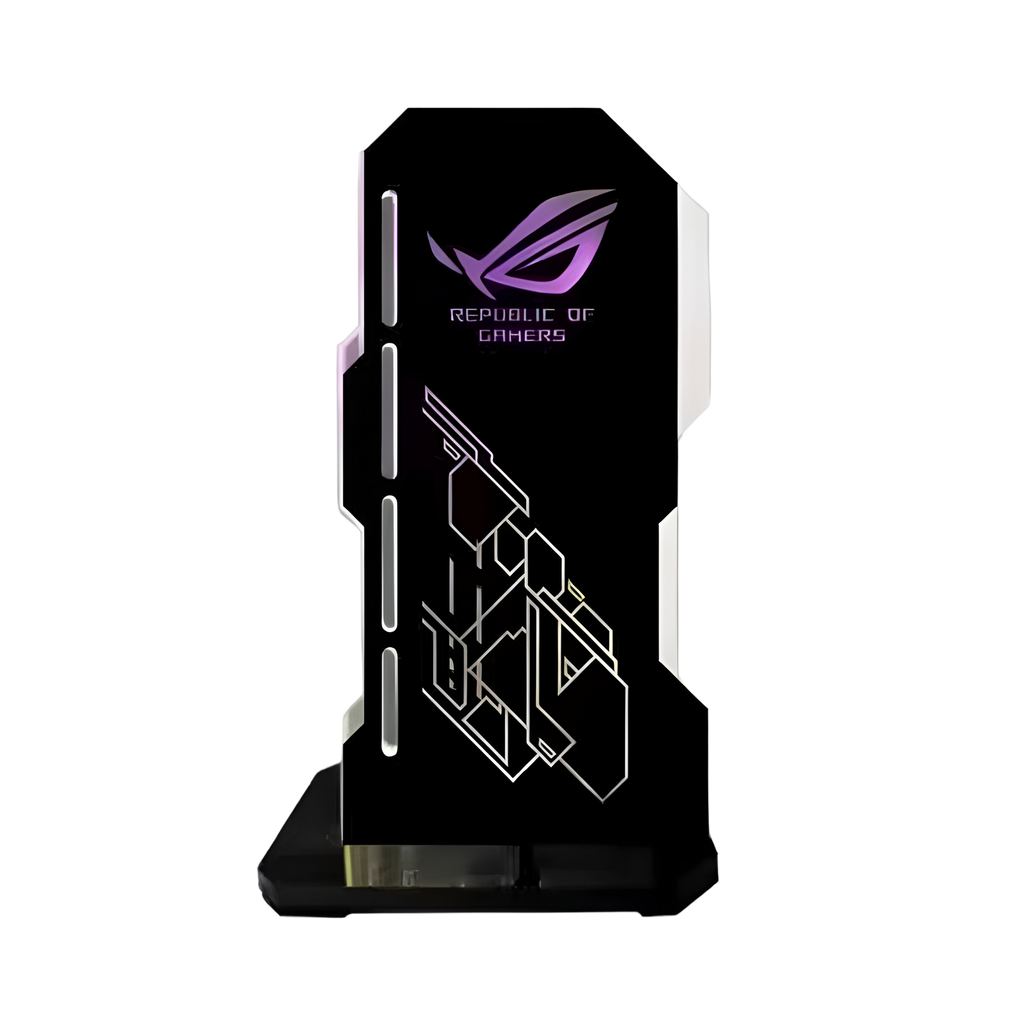 Support GPU 5v 3Pin RGB - ASUS ROG - Noir image 0