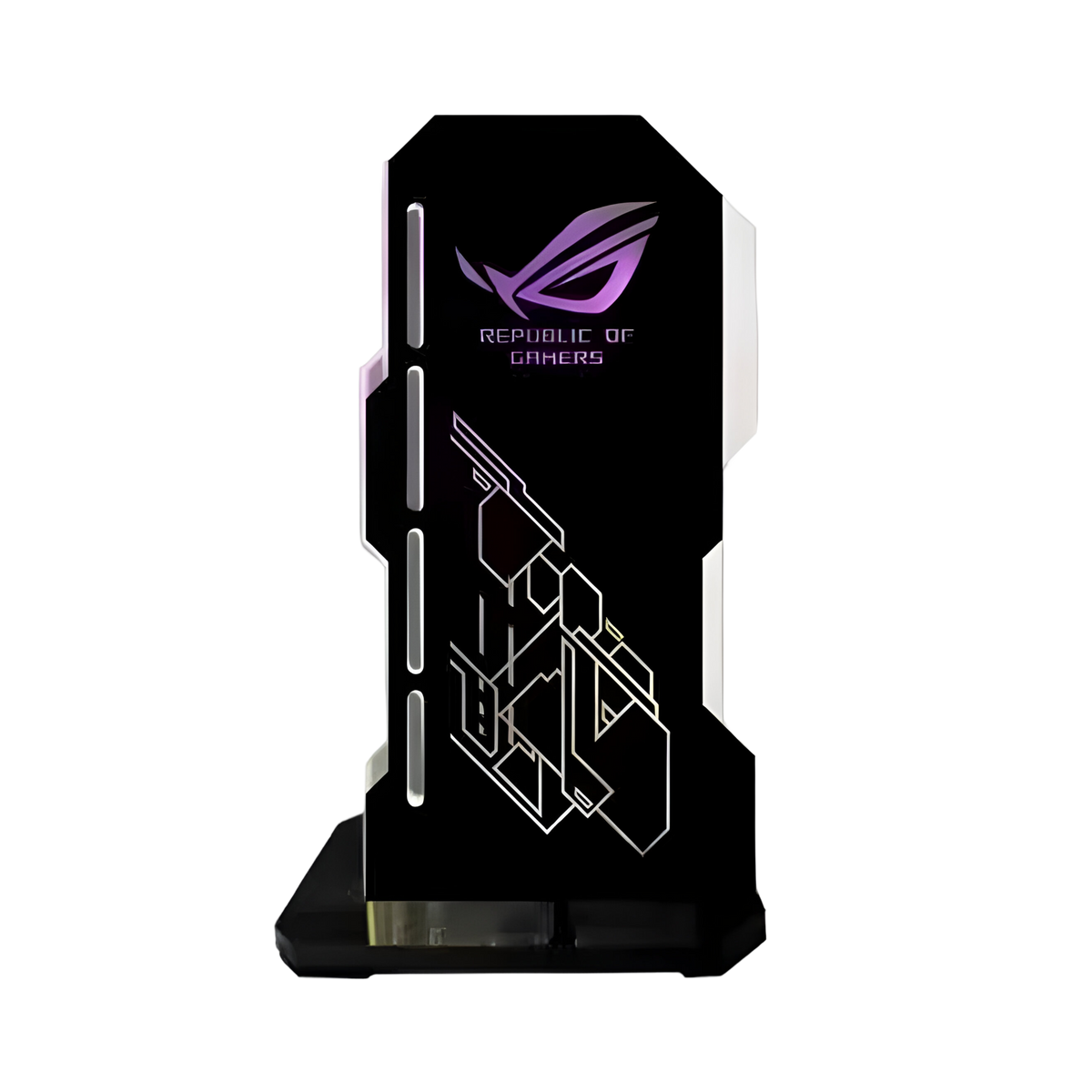 Support GPU 5v 3Pin RGB - ASUS ROG - Noir image 0