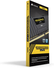Emballage Barrette Mémoire RAM Corsair Vengeance LPX DDR4 noire et jaune