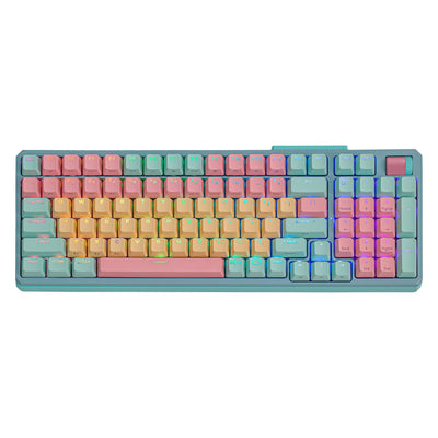 Clavier Gaming Mécanique Cooler Master MK770 Macaron Sans Fil - Vert/Rose/Orange