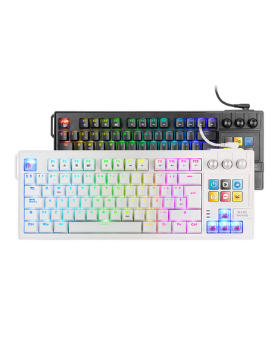 Clavier Gaming Mécanique Mars Gaming MK-MASTER - Blanc