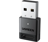 Clé Bluetooth Ugreen noire avec connecteur argenté et capuchon protecteur clair
