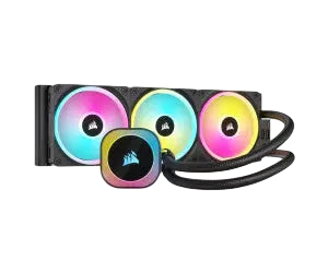 Refroidisseur CPU liquide CORSAIR iCUE Link H150i RGB 360mm noir avec boucle, pompe et 3 ventilateurs illuminés