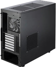Boîtier PC Fractal Design Core 2500 noir mat à panneaux perforés et ventilateur avant