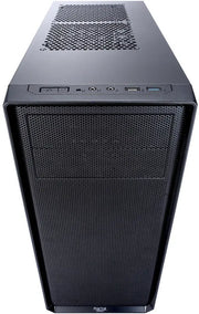 Tour Fractal Design Focus G Noir en mesh noir, design moderne et ports avant visibles