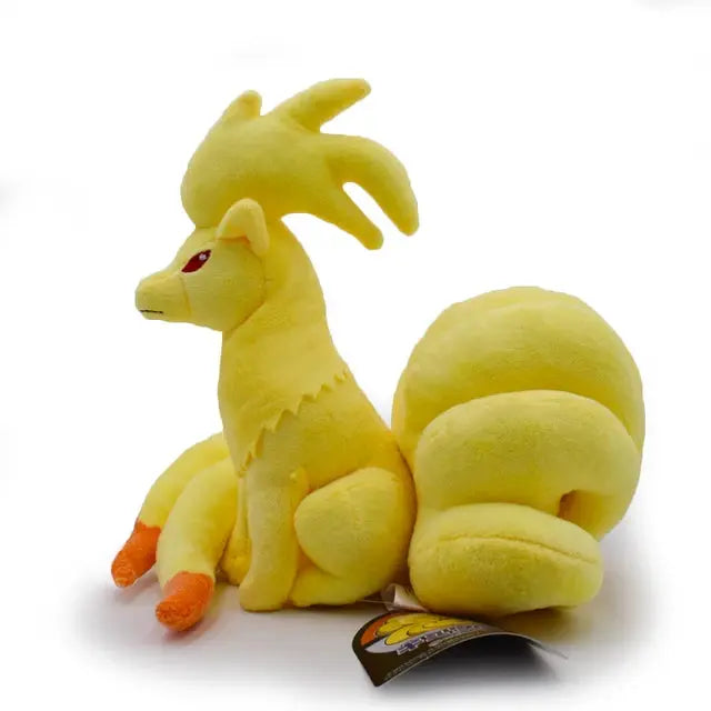 Peluche Pokémon Charizard jaune yeux rouges 25 cm coton doux