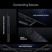 Contrôleur de jeu noir ASUS ROG Swift avec joystick 5 directions et boutons texturés