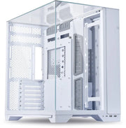 Lian Li O11 Vision - Blanc : boîtier PC blanc vitré minimaliste à panneaux perforés