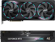 Carte graphique Gigabyte GeForce RTX 5080 AORUS MASTER noire à trois ventilateurs RGB