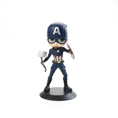Figurine Marvel Chibi Captain America avec bouclier et marteau