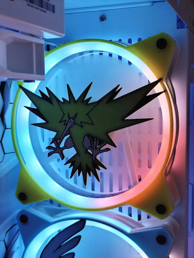 Grille ventilateur Pokémon 120mm/140mm Electhor jaune avec Pikachu LED