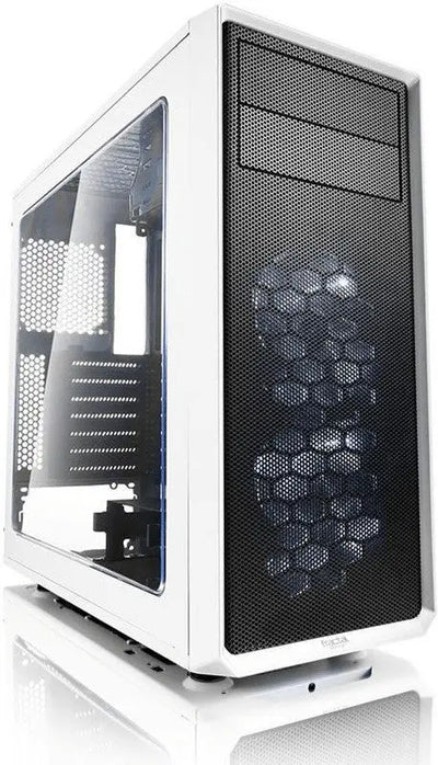 Fractal Design Focus G Blanc avec panneau mesh et vitre transparente
