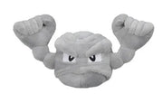 Peluche Pokémon Racaillou grise 15 cm en coton doux tête roc et poings serrés