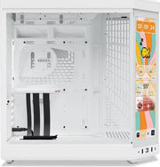 Boîtier PC HYTE Y70 Touch Infinite Snow White avec panneau tactile coloré latéral