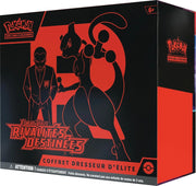Coffret Dresseur D’Elite Pokemon EV10 Rivalites Destinees ETB avec Mewtwo noir et rouge