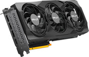 Carte graphique PNY GeForce RTX 5070 12GB OC noire à 3 ventilateurs et connecteur PCIe jaune