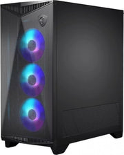 Boîtier PC gaming MSI MPG GUNGNIR 300R AIRFLOW NOIR avec 3 ventilateurs RGB bleus-violet