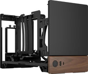 Boîtier Fractal Design Terra Graphite noir et bois, design minimaliste