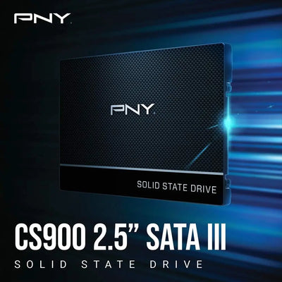 Disque SSD PNY CS900 2,5 pouces 1 To face arrière carbone noir argenté