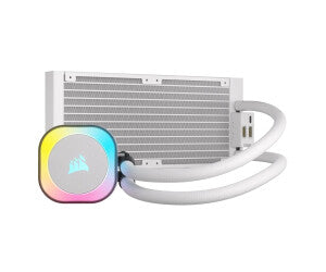 CORSAIR iCUE Link H100i 240 RGB Liquid CPU Cooler - Blanc image 1