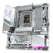 Carte mère GIGABYTE Z890M A ELITE WIFI 7 ICE argent et violet avec RGB