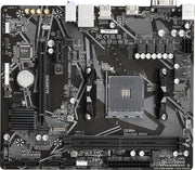 Carte mère Gigabyte A520M K V2 AM4 noire et grise, design angulaire