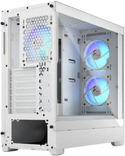 Boîtier PC Fractal Design Pop Air RGB blanc avec ventilateurs bleus illuminés