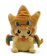 Peluche Pokémon Pikachu Cosplay Dracaufeu 25 cm