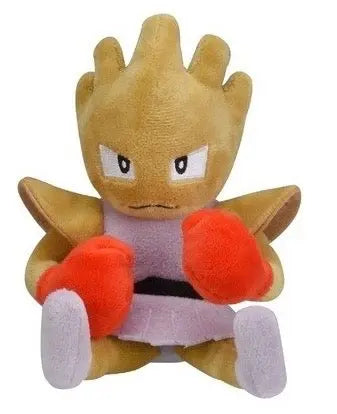 Peluche Pokémon Tygnon coton doux 15 cm, tête épineuse, yeux blancs