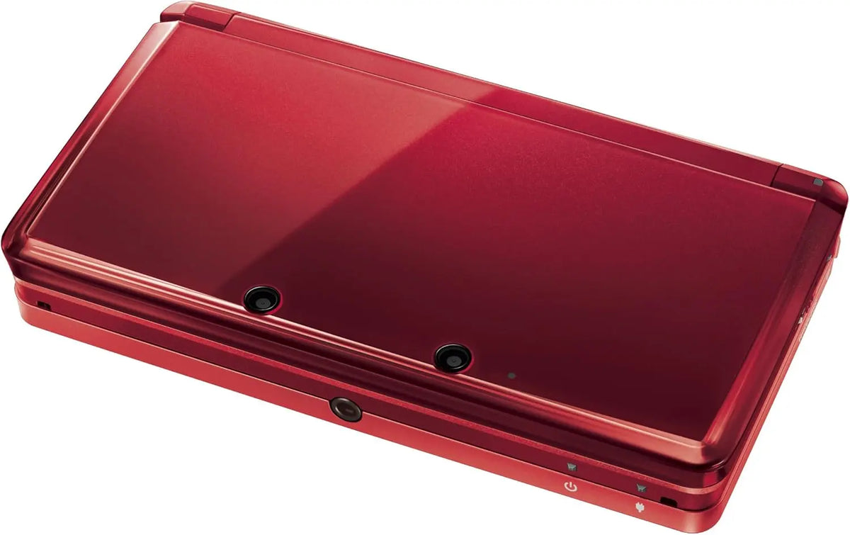 Console Nintendo 3DS rouge reconditionnée glossy et brillante, garantie 1 an
