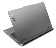 PC portable gaming Lenovo LOQ 15IRX10 Core i7 13e RTX 5070 gris foncé mat angulaire