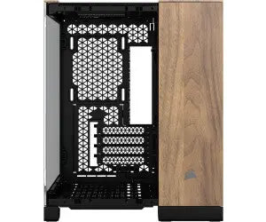 Corsair 2500X NOIR/BOIS avec panneau latéral bois et mesh noir