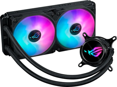 Système de refroidissement liquide ASUS ROG Strix LC III 240 ARGB noir 240 mm avec ventilateurs et pompe RGB