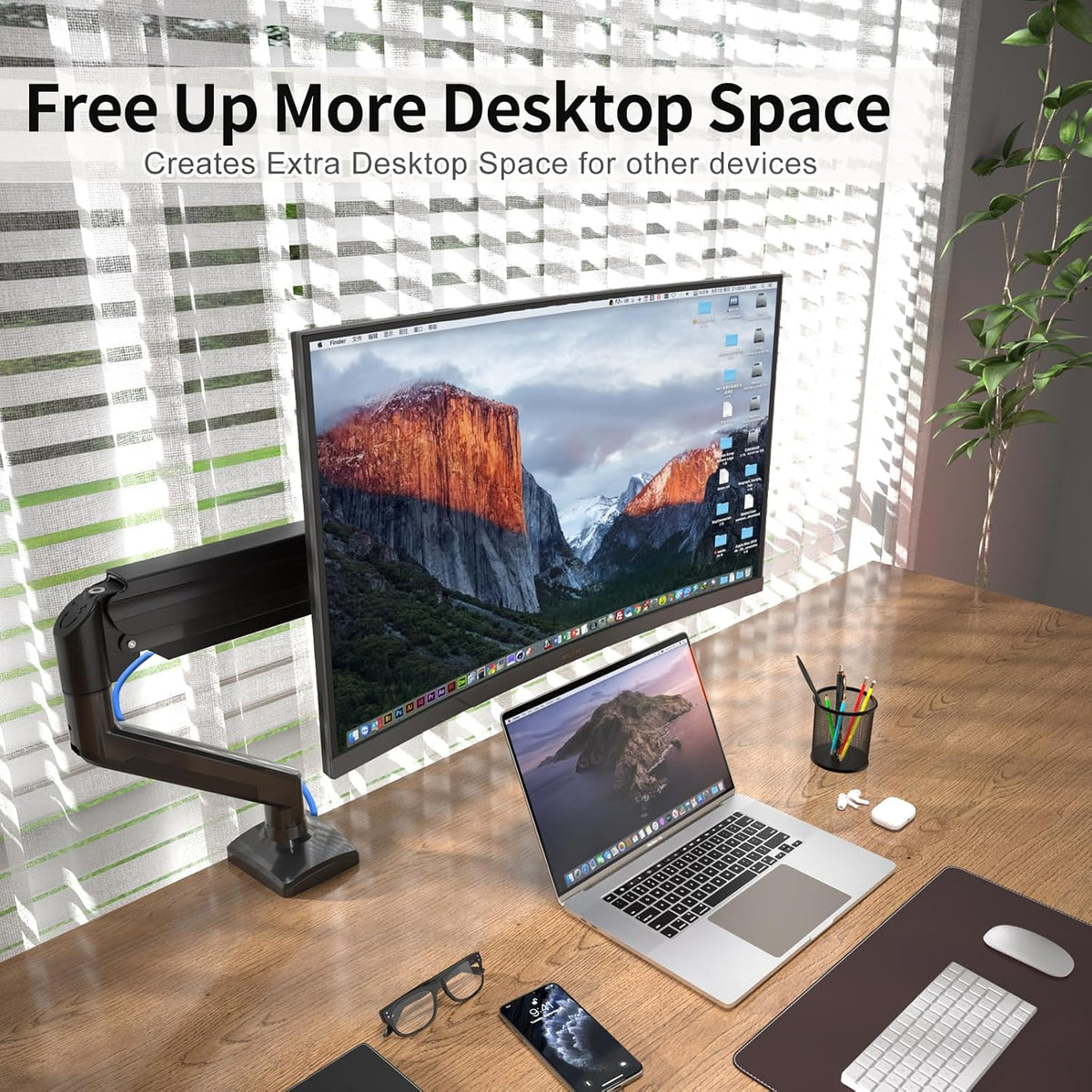 Support Bras Mécanique - Noir - 1 Moniteur - 17" - 32" image 3