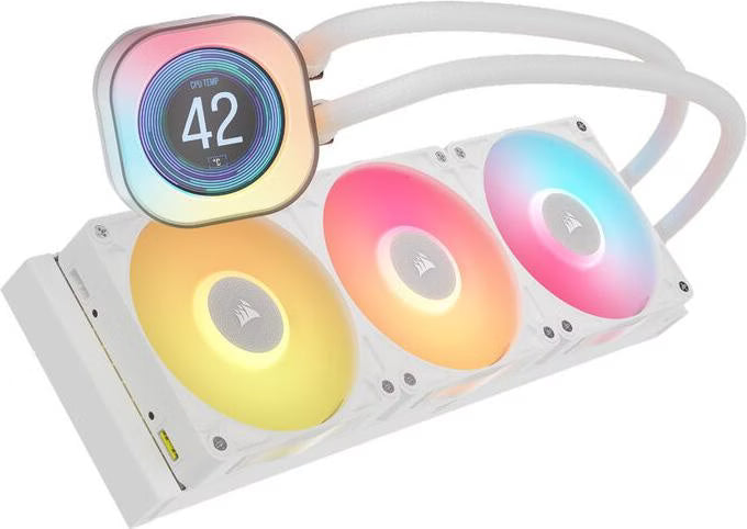 CORSAIR iCUE Link Titan 360 RX LCD - Blanc image 1