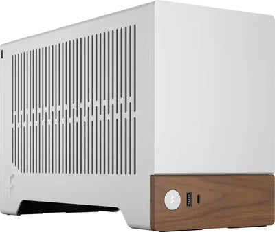 Mini PC Fractal Design Terra Silver blanc et bois avec ventilation latérale verticale fendue