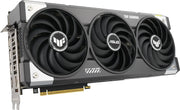 Carte graphique Asus TUF Gaming GeForce RTX 5070 Ti OC noire et argentée à trois ventilateurs