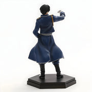 Figurine Roy Mustang Fullmetal Alchemist : manteau bleu militaire 17 cm