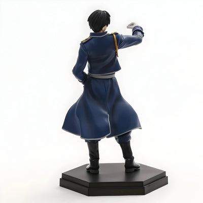 Figurine Roy Mustang Fullmetal Alchemist : manteau bleu militaire 17 cm