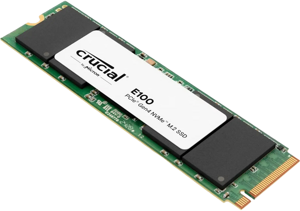 Disque SSD Crucial E100 1To - M.2 NVMe — pour compléter AMD Ryzen 7 9800X3D