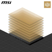 Solution de refroidissement 3D MSI empilée pour SSD SPATIUM M470 Pro 1 To, or translucide