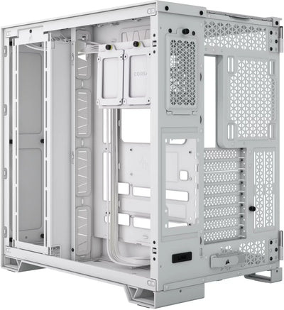 Corsair 6500X Blanc : boîtier blanc au design minimaliste et panneaux perforés