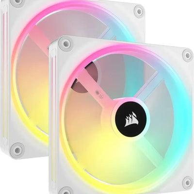 Lot de 2x Corsair RS RGB - 14cm - BLANC