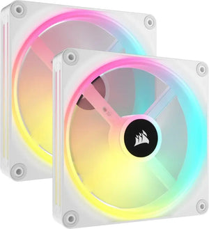 Lot de 2x Corsair RS RGB - 14cm - BLANC