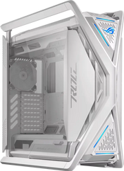 Caisse PC ASUS ROG Hyperion GR701 BLANC blanche angulaire LED bleues