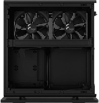 Boîtier PC Fractal Design Ridge Noir avec deux ventilateurs perforés à lavant